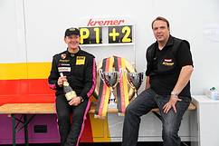 Winning Team - Wolfgang Kaufmann and Kremer Racing Chef Eberhard Baunach Winning Team - Wolfgang Kaufmann and Kremer Racing Chef Eberhard Baunach